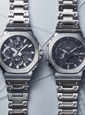 卡西欧GMC-B2100D-1A/2A日产全金属蓝牙太阳能八角防震手表男