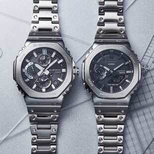 2A日产全金属蓝牙太阳能八角防震手表男 卡西欧GMC B2100D