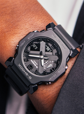 卡西欧手表G-SHOCK复古极简运动防水男女学生GA-2300-1A/4A/7A/8A