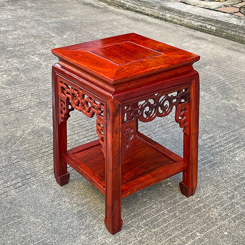 花梨木大果紫檀方形花几红木家具