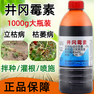 农用杀菌剂4%井冈霉素适用多种病害辣椒茄子烟草立枯病枯萎病正品