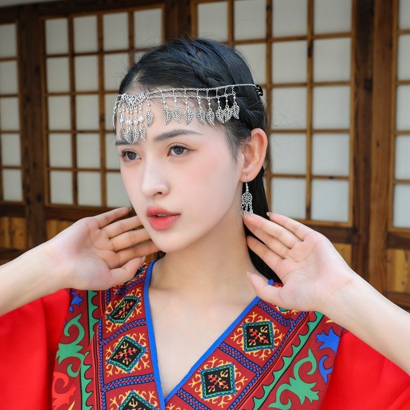 异域民族风头饰复古树叶流苏额头链藏银苗族眉心坠拍照古风配饰女,饰品/流行首饰/时尚饰品新,民族风发饰,淘宝优惠券,粉丝福利购,淘宝优惠卷