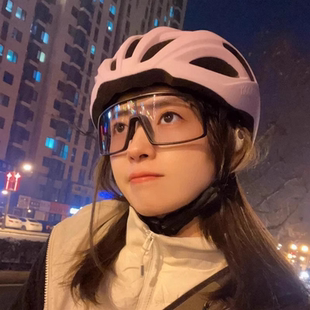 户外夜骑行眼镜男运动公路自行车大框防风护目透明墨镜