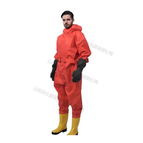 现货二级化学防护服抢险救援轻型连体防化服危险化学品防毒面罩