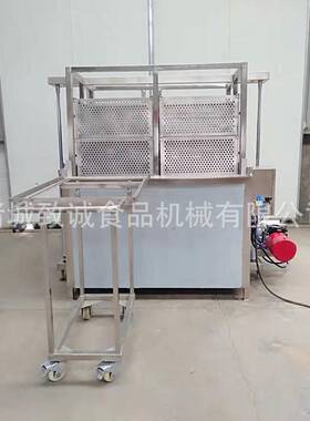 双层保温漂烫池现货 笋片预煮机 蒸汽海鲜漂烫池自动提升出料筐