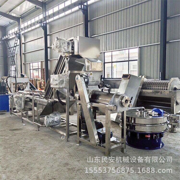 大型工业榨汁机生产线  凤梨菠萝破碎压榨机  百香果去籽打浆机