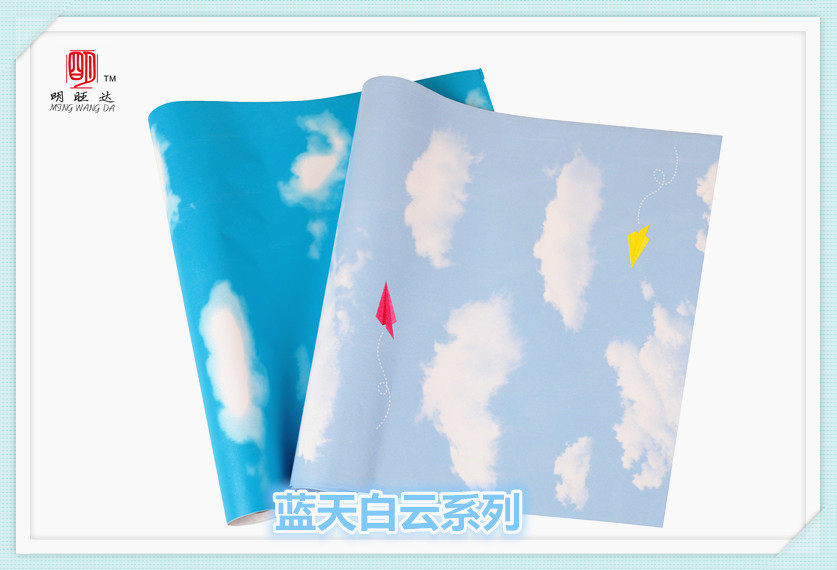 waterproof PVC autohesion wallpaper Blue Sky Baiyun dormitory a living room bedroom Sticker Children's Room wallpaper Decorative painting Wall stickersin the Home accessories , Stickers , Wall Stickers  category - from Buy2taobao.com to provide professional Taobao agent buy service