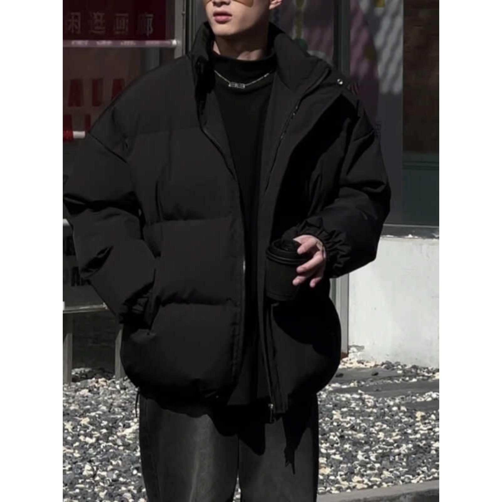 冬季加厚羽绒服潮流立领保