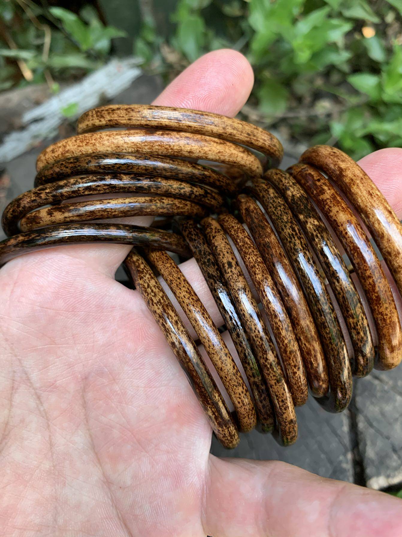 西藏纯天然鸡血藤手镯素藤阴藤简约文艺藏饰品情侣款木手镯