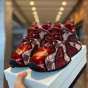 本命龙年限定24秋季潮牌个性皮面休闲软底老爹鞋软底潮男鞋高颜值