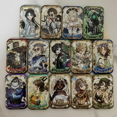 弟伍人格生日谷红蝶渔女约瑟夫长方形吧唧徽章双闪马口铁谷子