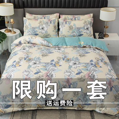 加厚四件套学生卡通风