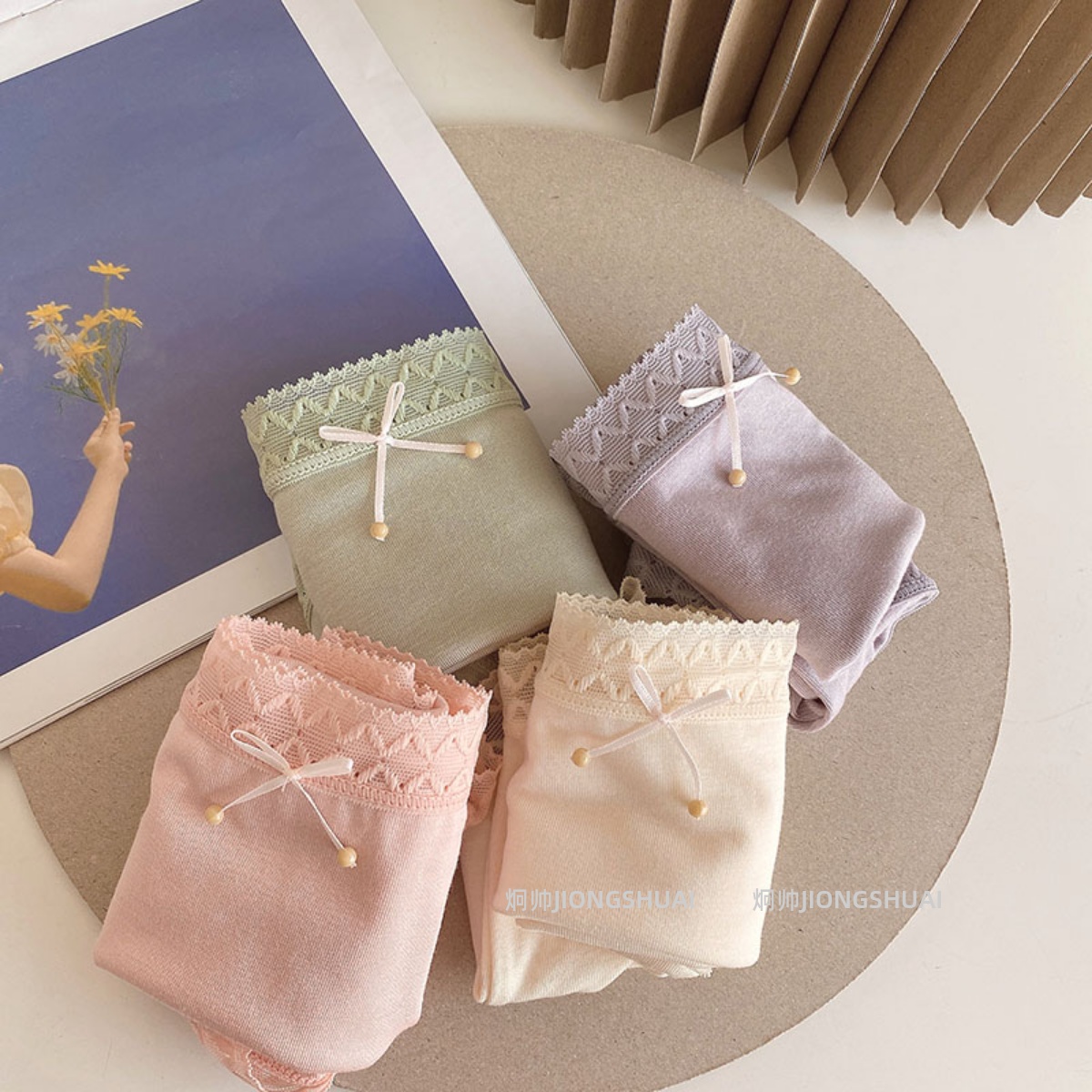 纯棉抗菌裆加大码弹力60支莫代尔