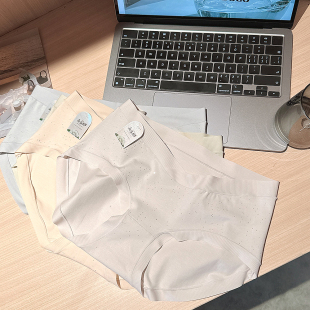 女秋冬款 孕妇内裤 女纯棉孕早中晚期低腰托腹透气蚕丝抑菌裆三角裤