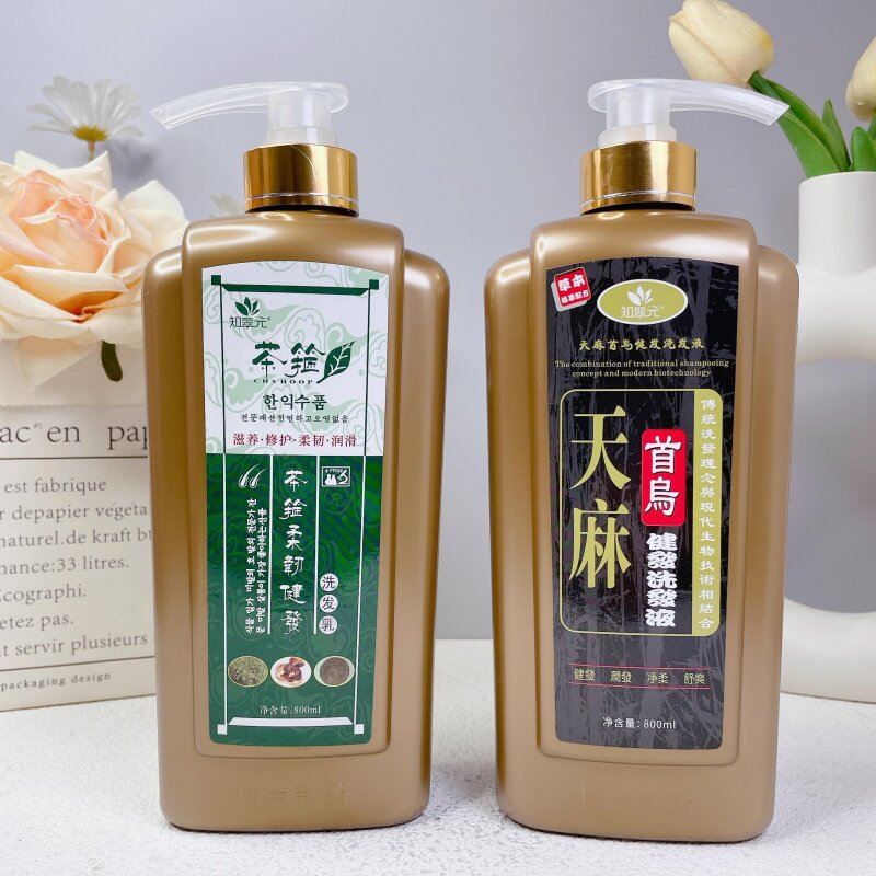 天麻首乌洗发水养发补水强韧防干枯打结断发洗发水滋养去屑固发
