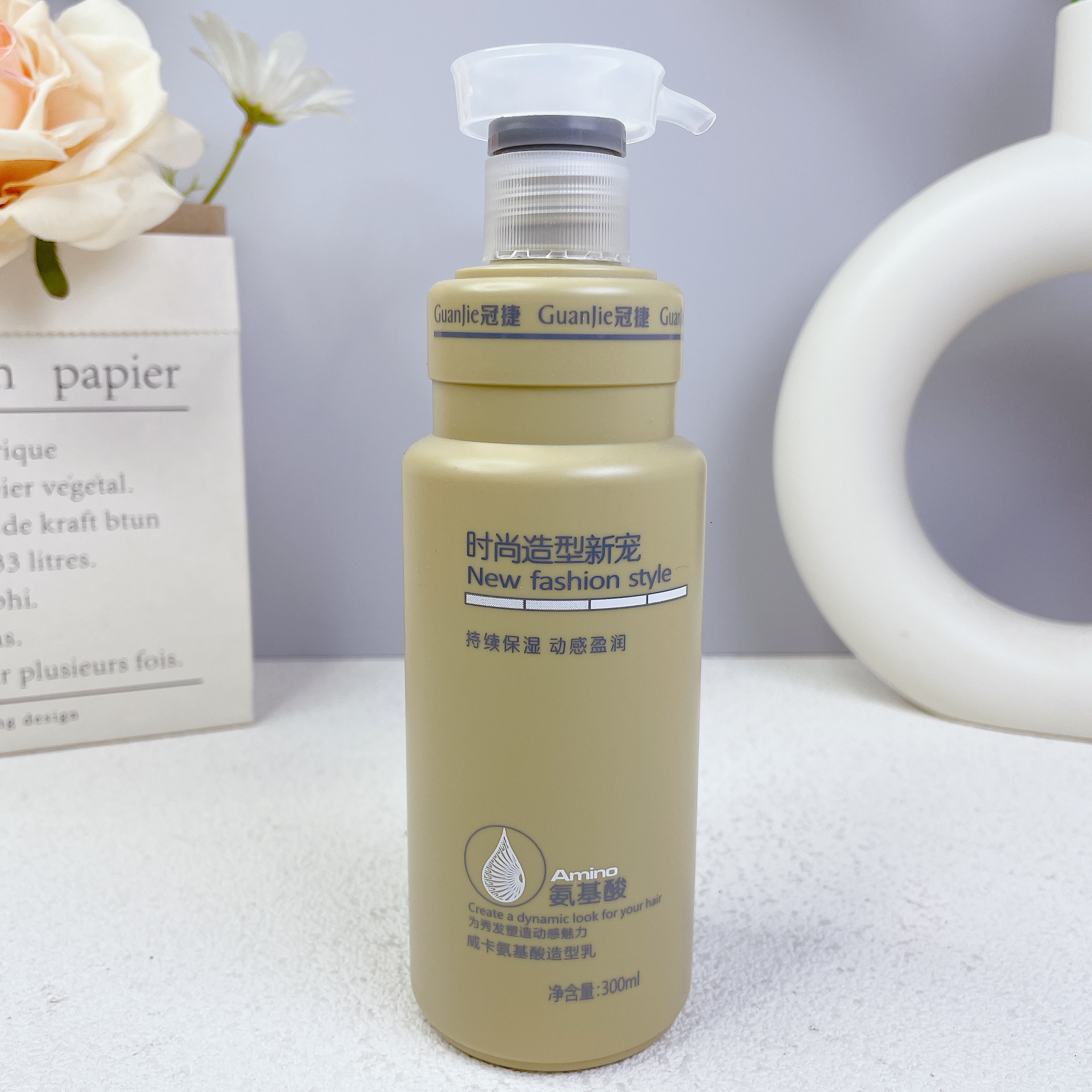 威卡氨基酸造型乳冠捷弹力素卷发保湿软定型高弹力护卷顺滑防毛躁