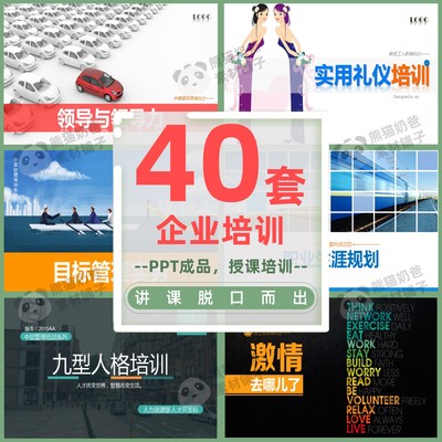 企业内部培训PPT模板  领导执行力团队合作时间管理职业规划/C007