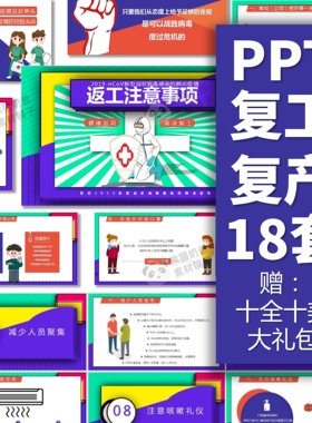 企业复工复产肺炎疫情防控防护知识培训学校复课期间防控/C055