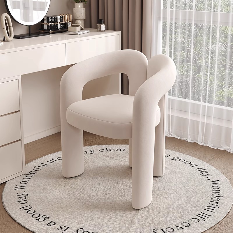 奶油风化妆椅轻奢高级感女生舒适