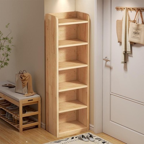 全实木鞋架小型窄款家用门口入户省空间多层2025新款收纳松木鞋柜