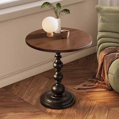 沙发客厅茶几家用卧室床头边几轻奢高级感铁艺落地置物架阳台小桌