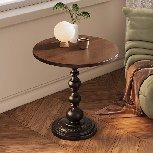 沙发客厅茶几家用卧室床头边几轻奢高级感铁艺落地置物架阳台小桌