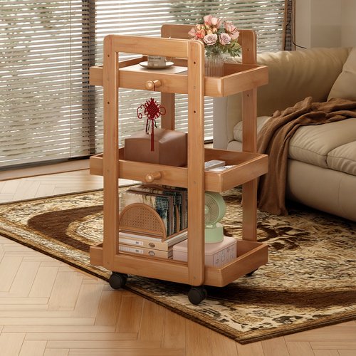 可移动边几阳台茶桌置物架小推车