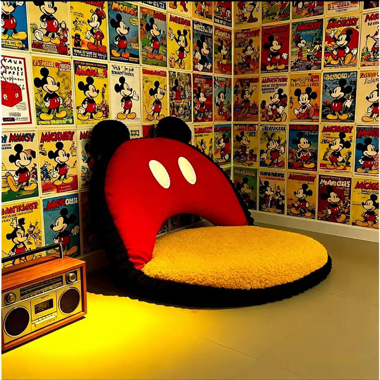 懒人沙发榻榻米折叠座椅床上靠背椅地上坐垫卧室飘窗儿童小沙发椅