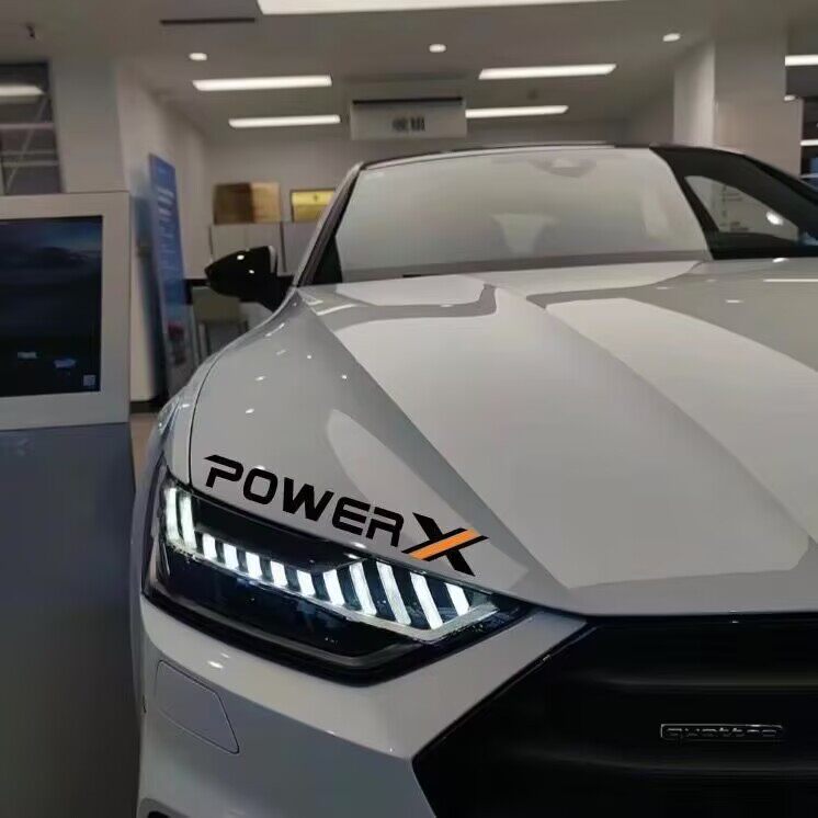 汽车灯眉POWER动力车贴车门两侧个性潮流贴纸电动车摩托机车拉花