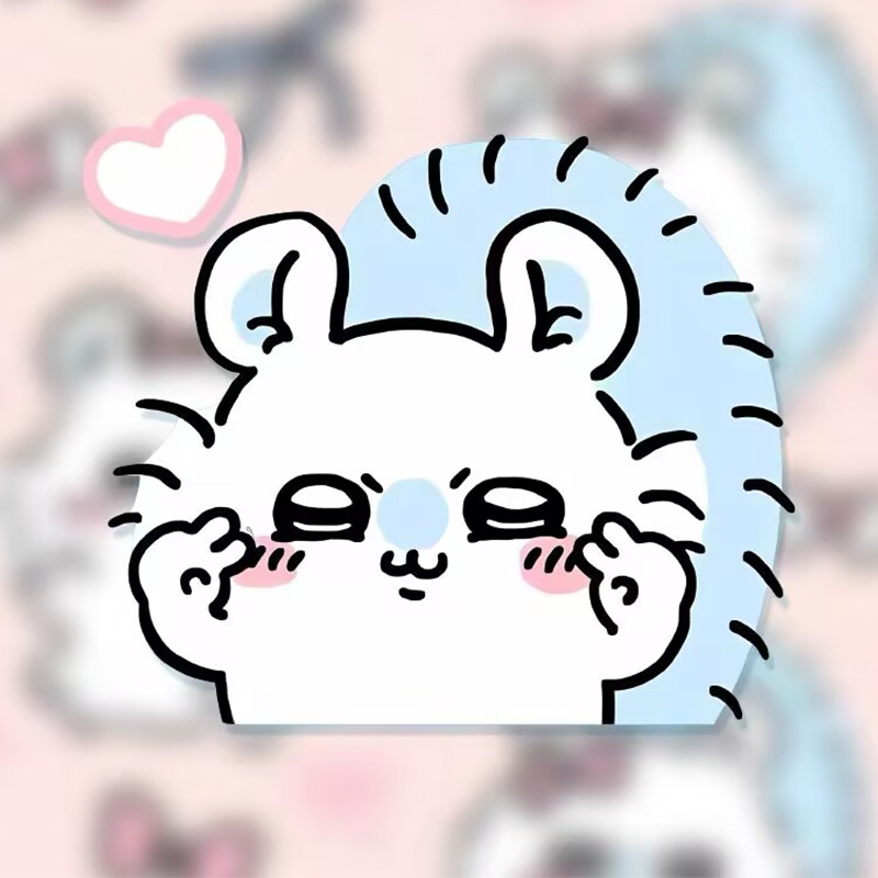 吉伊卡哇chiikawa乌萨奇卡通可爱贴纸电动车摩托划痕贴行李箱装饰