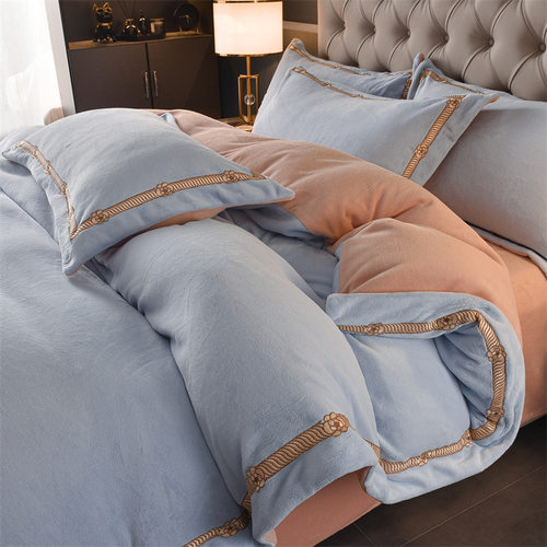 牛奶绒四件套冬季加厚保暖防静电