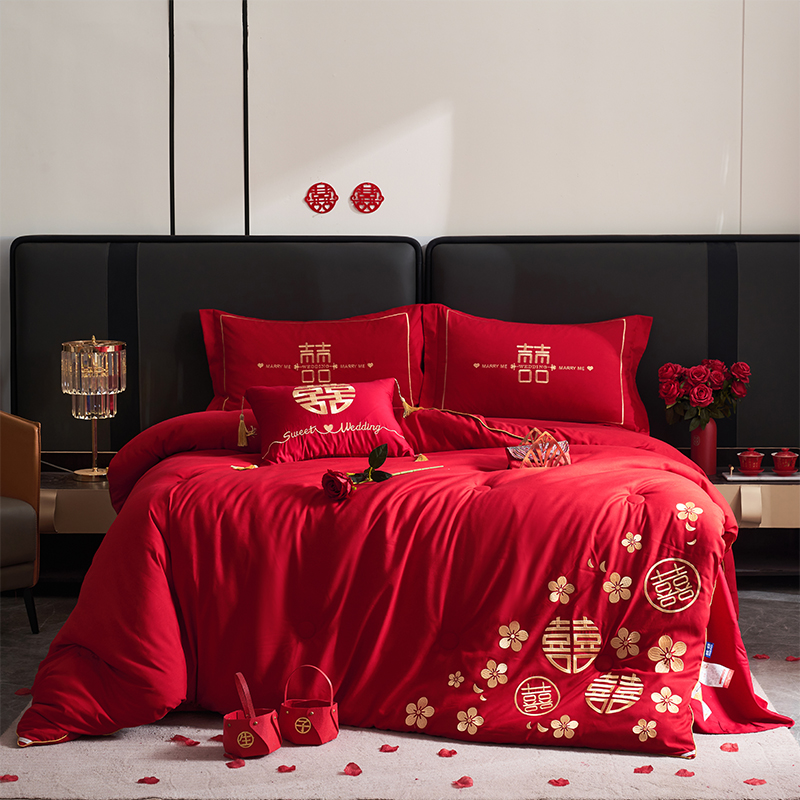 抗菌抑菌婚礼婚房结婚喜被子被芯