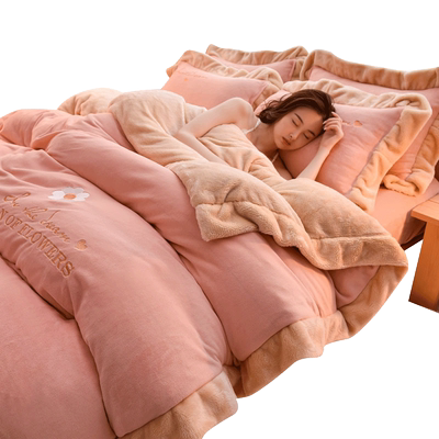 四件套珊瑚绒送运费险保暖蓄热