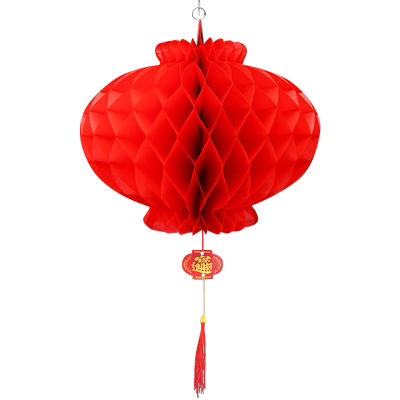 Mr.e纸新年纸灯笼挂饰