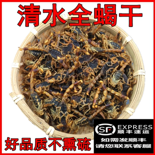 蝎子干清水全虫全蝎蝎子活体中药材药用食用泡酒10克包邮冷冻保存