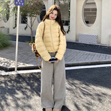 新款两色短款90绒排骨款羽绒286-5150-P285-K398，女装羽绒服，安雅