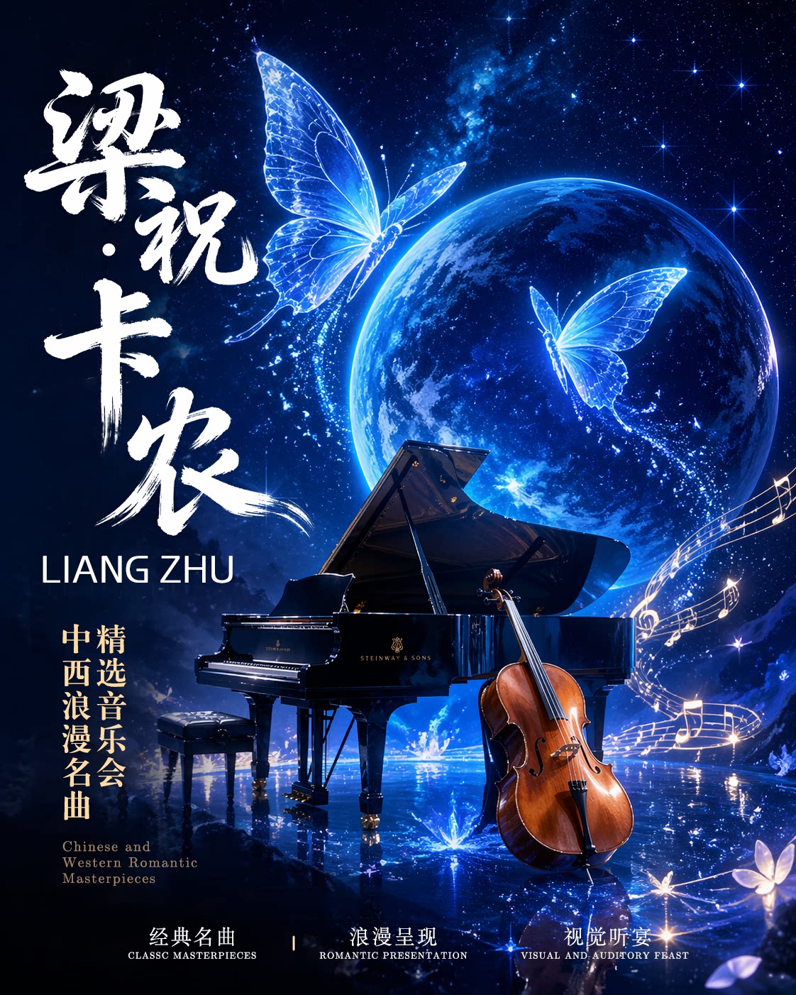 深圳新年音乐会《梁祝&卡农》中外经典传世名曲音乐…