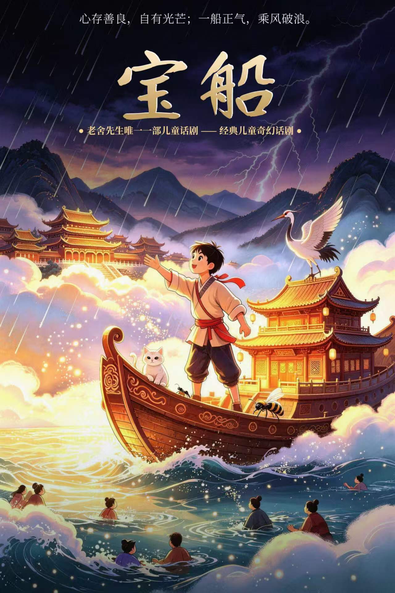 老舍先生唯一一部儿童剧《宝船》
