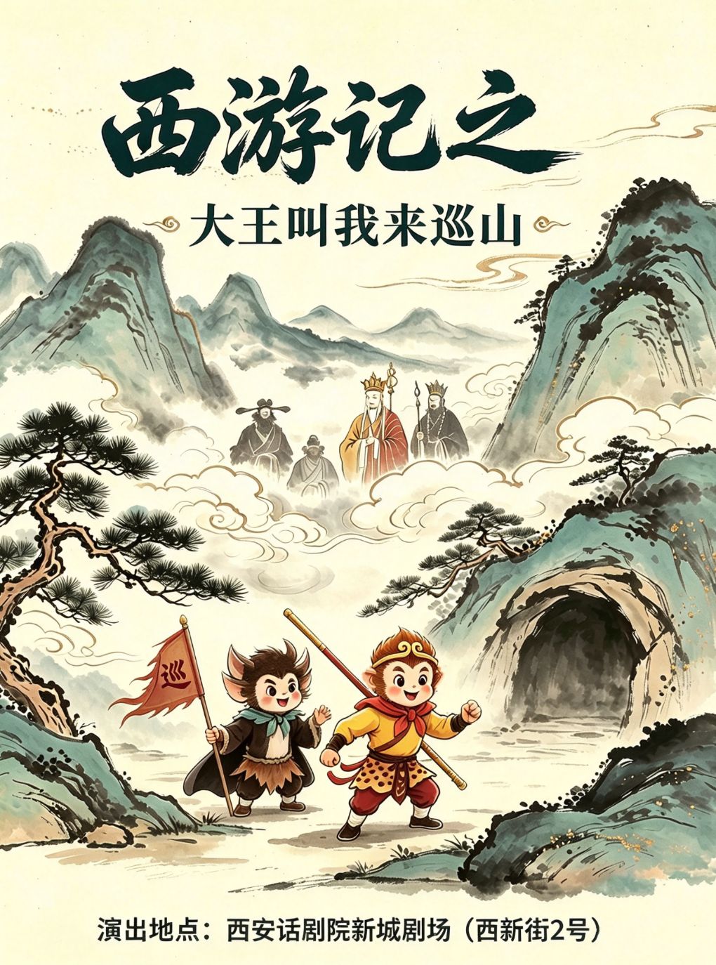 【西安】合家欢儿童剧《西游记之大王叫我来巡山》