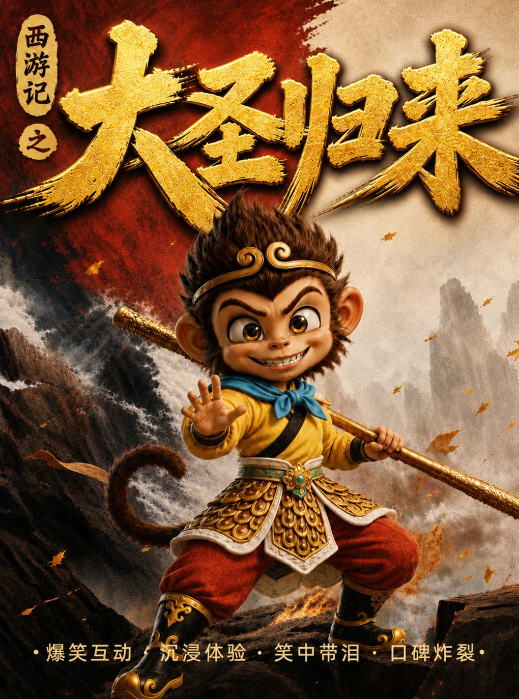 亲子必看 · 沉浸式儿童互动舞台剧【西游记之大圣归…