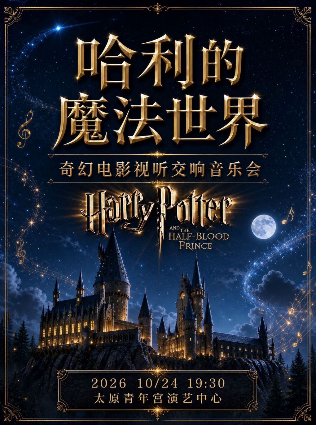 【太原】《哈利的魔法世界》奇幻电影视听交响音乐会