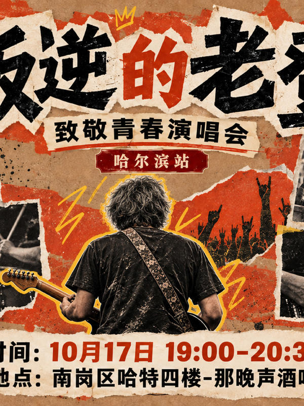 【哈尔滨】叛逆的老登-致青春演唱会-哈尔滨站