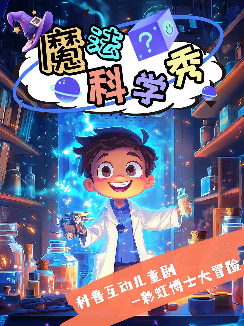 《魔法科学秀》科普互动儿童剧-彩虹博士大冒险