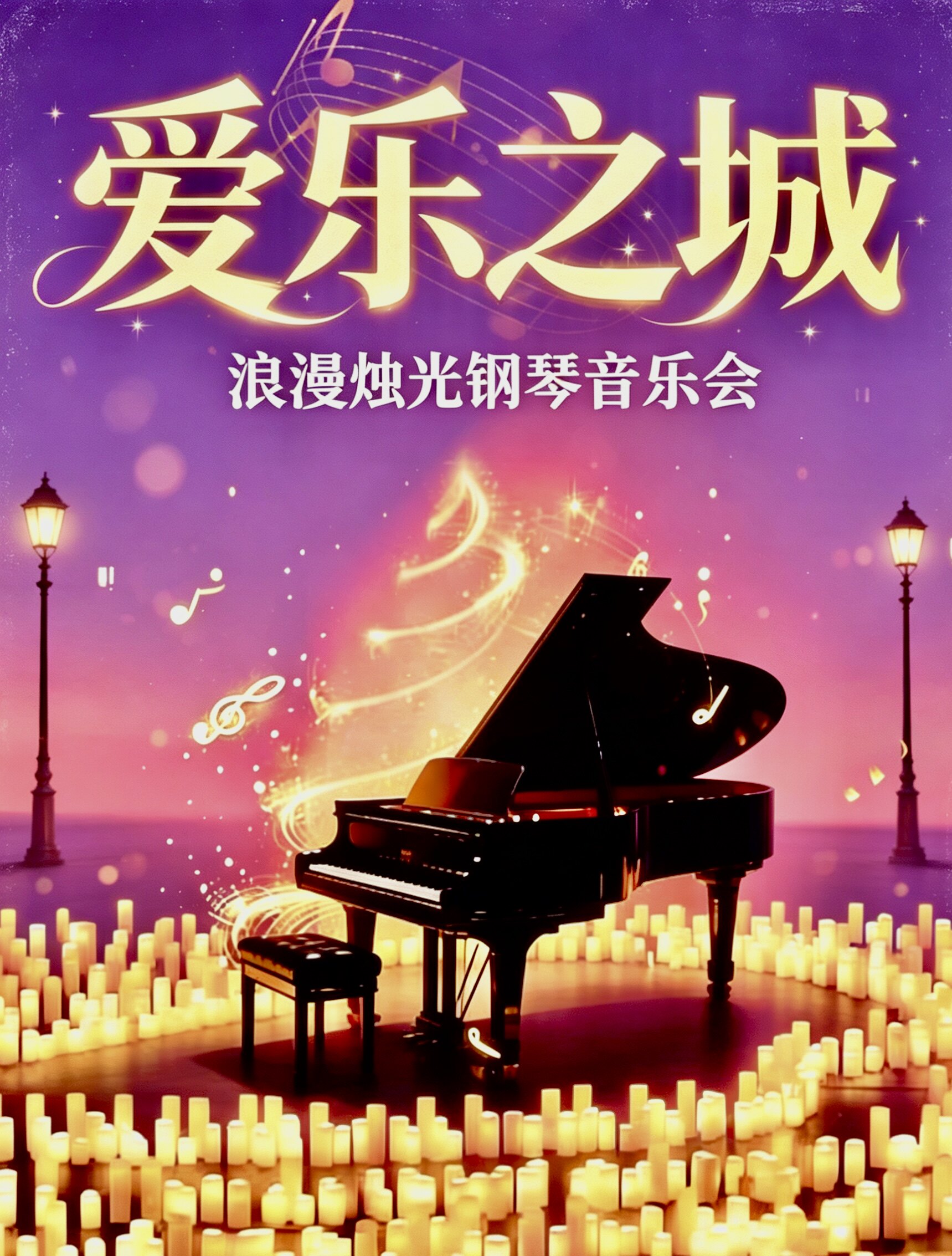 【成都】《爱乐之城》经典名曲浪漫烛光钢琴音乐会