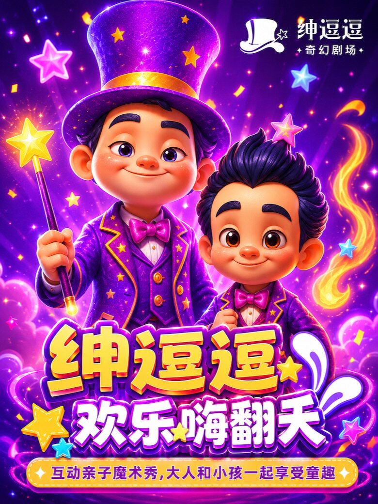 【上海】[新店特惠]「沉浸式亲子互动」《欢乐嗨翻天魔术秀》&《魔力气球泡泡秀》@巴黎春天（陕西路店）