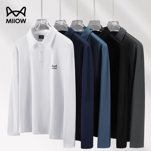 猫人莫代尔男士长袖t恤POLO衫