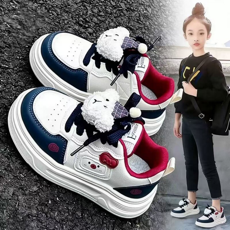 儿童鞋子公主小白鞋2026新款春秋女孩运动鞋软底休闲女童爆款板鞋