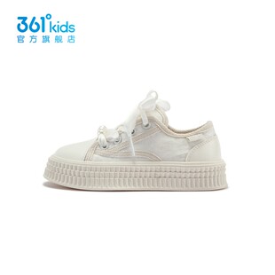 商场同款361度童鞋女童板鞋中小童帆布鞋夏季新款时尚百搭休闲鞋