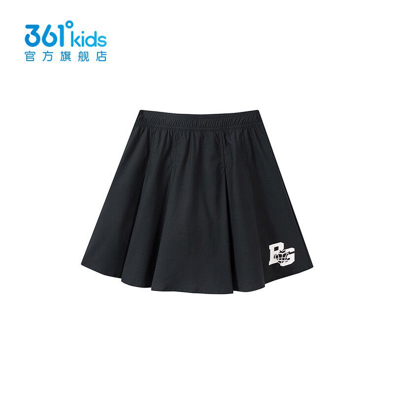 商场同款361童装女中大童A字短裙2025夏季新款女生休闲百褶裙子潮