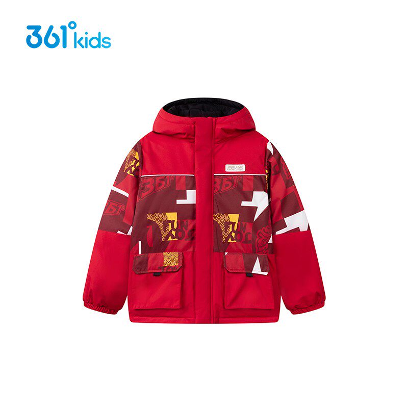 商场同款361男童羽绒服2025春季新款中大童儿童休闲防风保暖外套